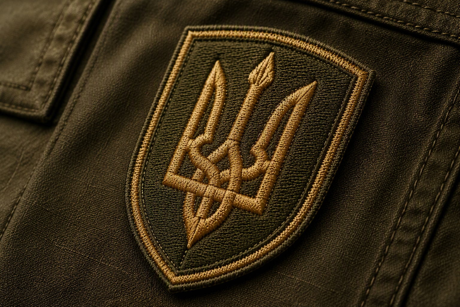 Шеврон із тризубом